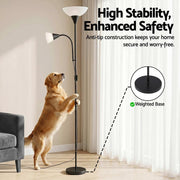 SportZone.co.nz Home & Garden > Lighting > Floor Lamps Artiss Floor Lamp Mother and Child Modern Home Living Room Office Reading Black Artiss Floor Lamp Mother and Child Modern Home Living Room Office Reading Black