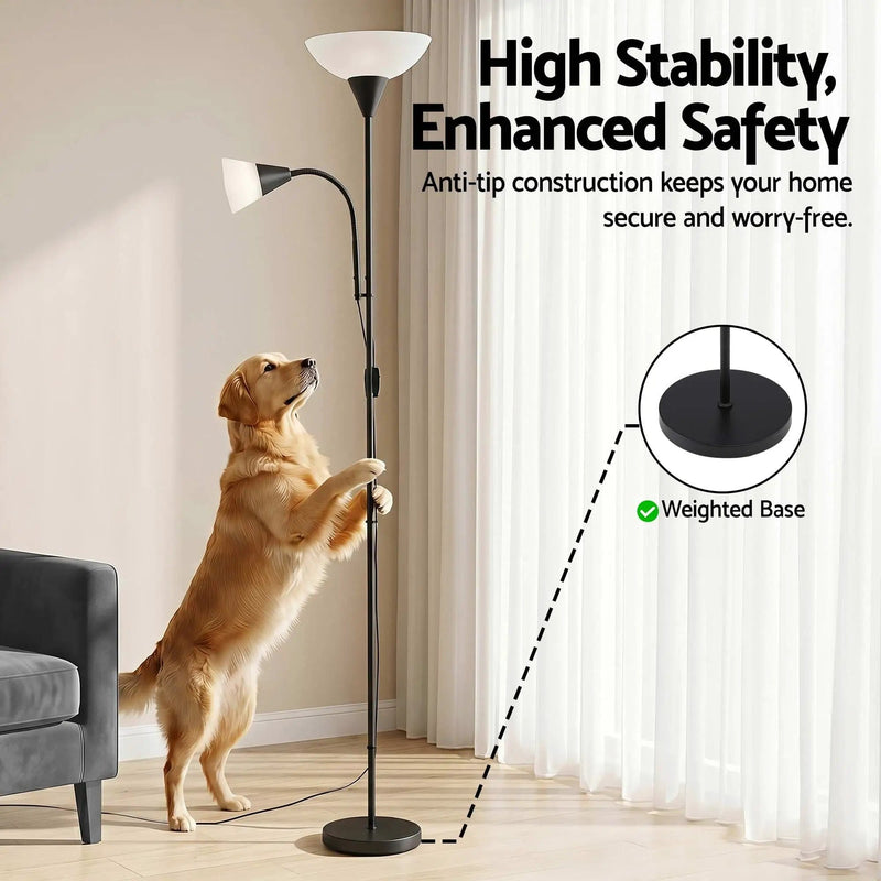 SportZone.co.nz Home & Garden > Lighting > Floor Lamps Artiss Floor Lamp Mother and Child Modern Home Living Room Office Reading Black Artiss Floor Lamp Mother and Child Modern Home Living Room Office Reading Black