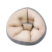 SportZone.co.nz Furniture > Bar Stools & Chairs > Arm Chairs & Recliners Artiss Floor Lounge Sofa Bed Chair Foldable Washable Beige Artiss Floor Lounge Sofa Bed Chair Foldable Washable Beige