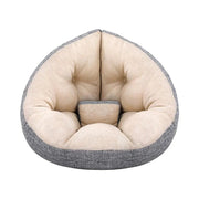 SportZone.co.nz Furniture > Bar Stools & Chairs > Arm Chairs & Recliners Artiss Floor Lounge Sofa Bed Chair Foldable Washable Beige Artiss Floor Lounge Sofa Bed Chair Foldable Washable Beige