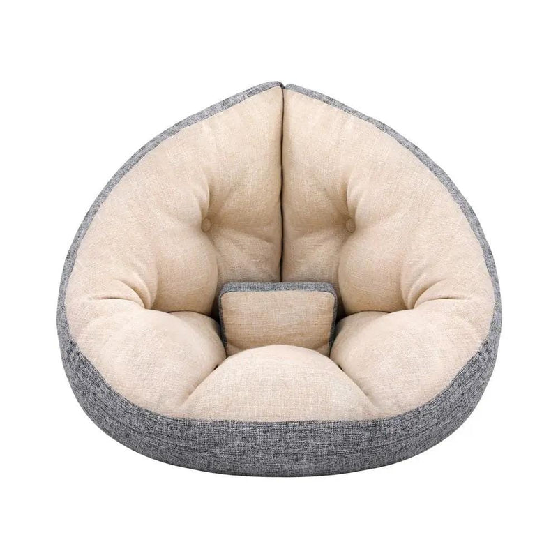 SportZone.co.nz Furniture > Bar Stools & Chairs > Arm Chairs & Recliners Artiss Floor Lounge Sofa Bed Chair Foldable Washable Beige Artiss Floor Lounge Sofa Bed Chair Foldable Washable Beige
