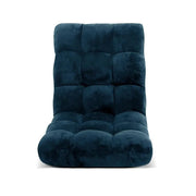 SportZone.co.nz Furniture > Bar Stools & Chairs > Arm Chairs & Recliners Artiss Floor Lounge Sofa Bed Flannel Fabric Navy Artiss Floor Lounge Sofa Bed Flannel Fabric Navy