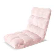 SportZone.co.nz Furniture > Bar Stools & Chairs > Arm Chairs & Recliners Artiss Floor Lounge Sofa Bed Flannel Fabric Pink Artiss Floor Lounge Sofa Bed Flannel Fabric Pink