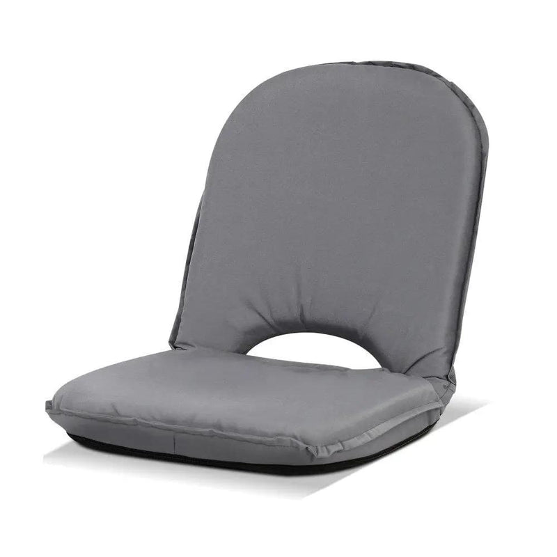 Artiss Floor Lounge Sofa Camping Chair Grey by SportZone.co.nz