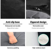 SportZone.co.nz Furniture > Bar Stools & Chairs > Arm Chairs & Recliners Artiss Floor Lounge Sofa Camping Chair Grey Artiss Floor Lounge Sofa Camping Chair Grey
