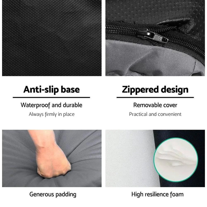 SportZone.co.nz Furniture > Bar Stools & Chairs > Arm Chairs & Recliners Artiss Floor Lounge Sofa Camping Chair Grey Artiss Floor Lounge Sofa Camping Chair Grey
