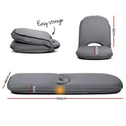 SportZone.co.nz Furniture > Bar Stools & Chairs > Arm Chairs & Recliners Artiss Floor Lounge Sofa Camping Chair Grey Artiss Floor Lounge Sofa Camping Chair Grey