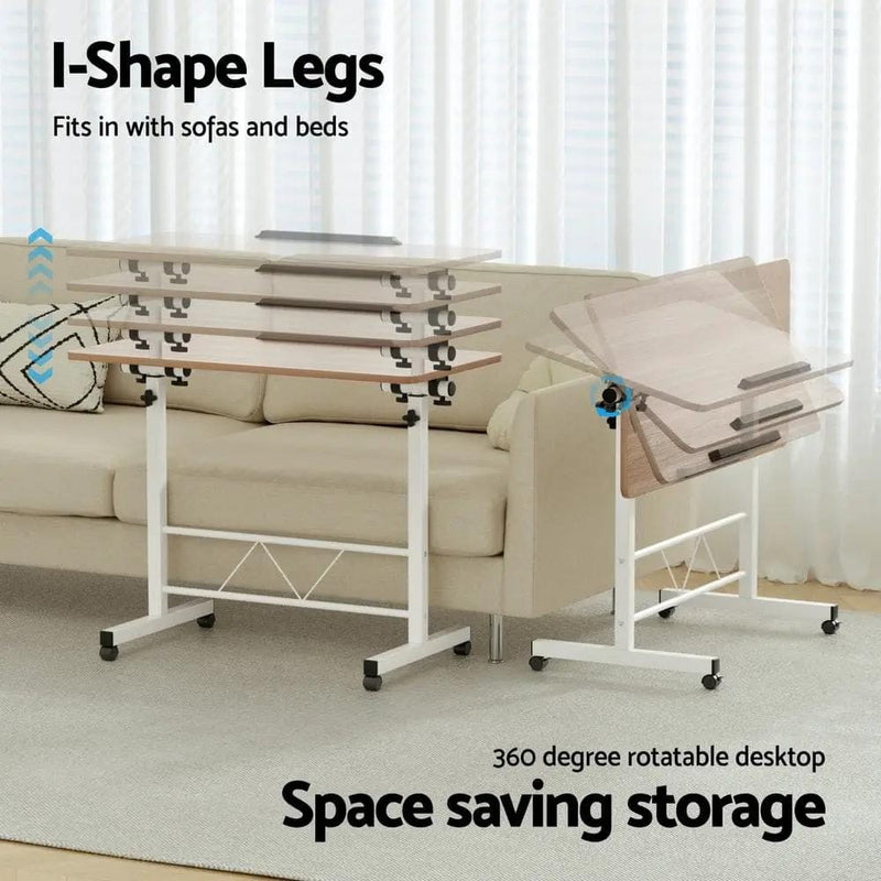SportZone.co.nz Furniture > Office > Desks Artiss Laptop Desk Table Adjustable 80CM Light Wood Artiss Laptop Desk Table Adjustable 80CM Light Wood
