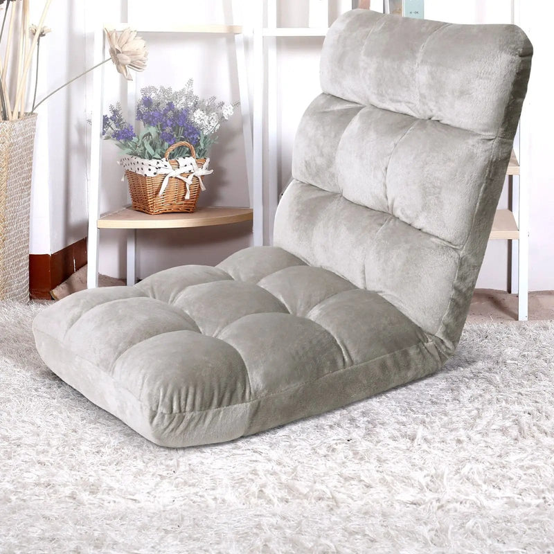 SportZone.co.nz Furniture > Bar Stools & Chairs > Arm Chairs & Recliners Artiss Lounge Sofa Bed Flannel Fabric Grey Artiss Lounge Sofa Bed Flannel Fabric Grey