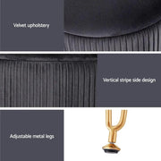 SportZone.co.nz Furniture > Living Room > Ottomans & Footstools Artiss Ottoman Storage Foot Stool Vanity Velvet Round Grey Artiss Ottoman Storage Foot Stool Vanity Velvet Round Grey