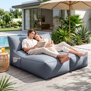 SportZone.co.nz Furniture > Sofas > Sofa Accessories Artiss Outdoor Bean Bag Chair Cover (No Filler) 2 Seater Beanbag Lounge Sofacover Adults Splash-Proof Large Bean Bag Cover for Patio Poolside Relaxing Indoor, Grey Artiss Outdoor Bean Bag Chair Cover (No Filler) 2 Seater Beanbag Lounge Sofacover Adults Splash-Proof Large Bean Bag Cover for Patio Poolside Relaxing Indoor, Grey