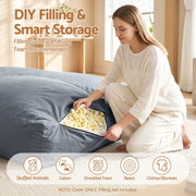 SportZone.co.nz Furniture > Sofas > Sofa Accessories Artiss Outdoor Bean Bag Chair Cover (No Filler) 2 Seater Beanbag Lounge Sofacover Adults Splash-Proof Large Bean Bag Cover for Patio Poolside Relaxing Indoor, Grey Artiss Outdoor Bean Bag Chair Cover (No Filler) 2 Seater Beanbag Lounge Sofacover Adults Splash-Proof Large Bean Bag Cover for Patio Poolside Relaxing Indoor, Grey