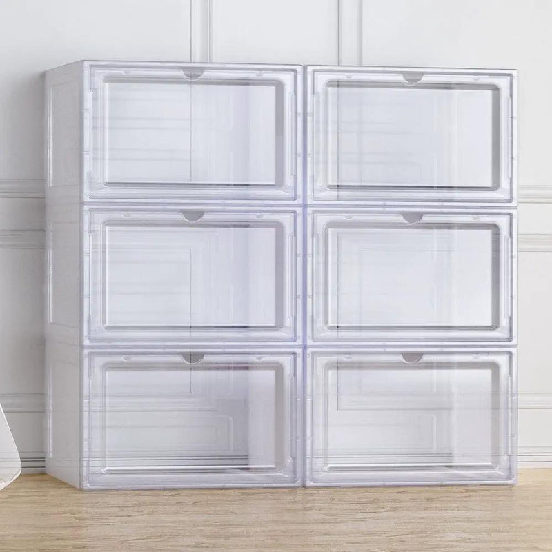 SportZone.co.nz Home & Garden > Storage Artiss Shoe Box DIY Set of 6 Stackable Magnetic Door Artiss Shoe Box DIY Set of 6 Stackable Magnetic Door