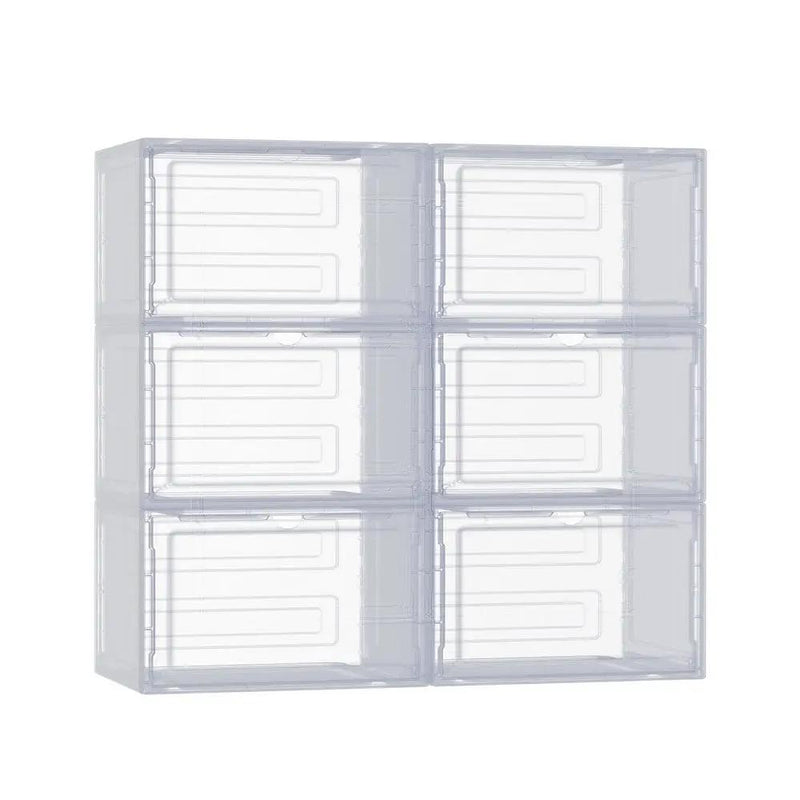 SportZone.co.nz Home & Garden > Storage Artiss Shoe Box DIY Set of 6 Stackable Magnetic Door Artiss Shoe Box DIY Set of 6 Stackable Magnetic Door