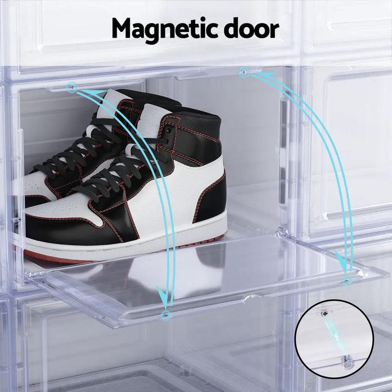 SportZone.co.nz Home & Garden > Storage Artiss Shoe Box DIY Set of 6 Stackable Magnetic Door Artiss Shoe Box DIY Set of 6 Stackable Magnetic Door