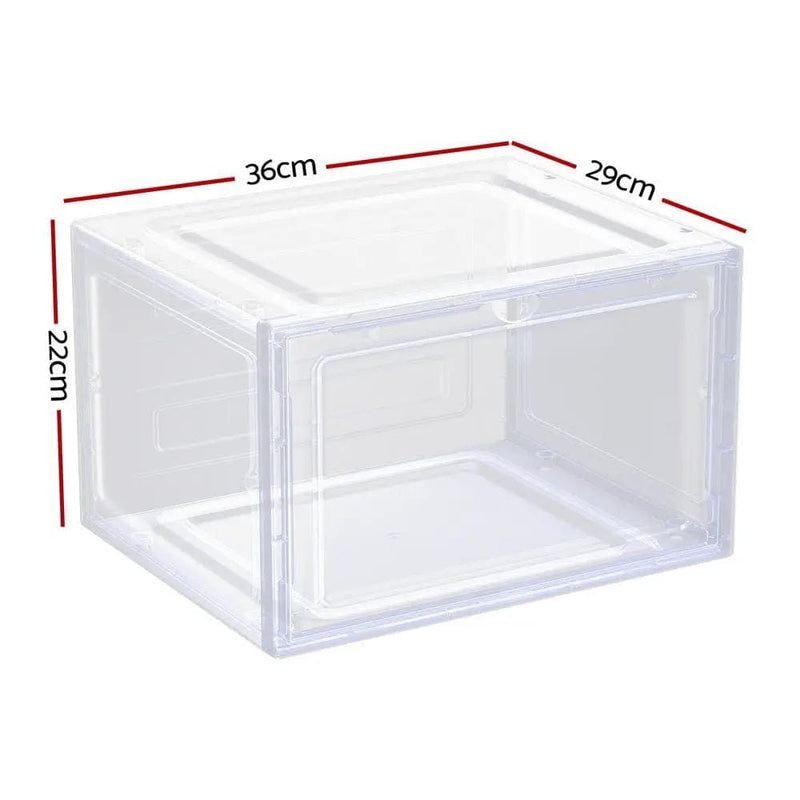 SportZone.co.nz Home & Garden > Storage Artiss Shoe Box DIY Set of 6 Stackable Magnetic Door Artiss Shoe Box DIY Set of 6 Stackable Magnetic Door