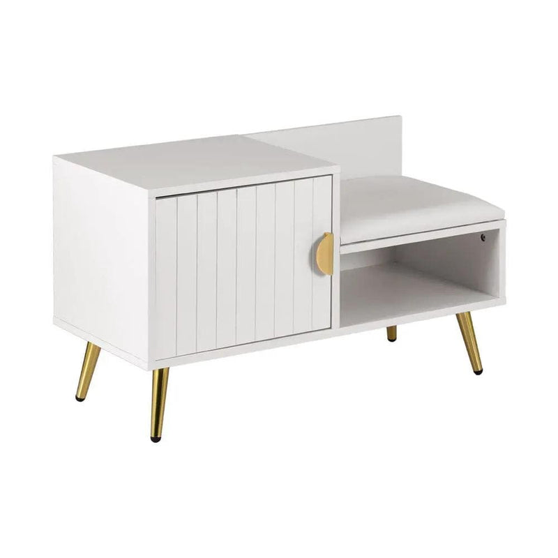 SportZone.co.nz Furniture > Living Room > Shoe Storage Artiss Shoe Rack Cabinet Bench 6 Pairs White Artiss Shoe Rack Cabinet Bench 6 Pairs White