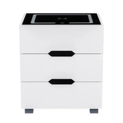SportZone.co.nz Furniture > Bedroom > Bedside Tables Artiss Smart Bedside Table 3 Drawers with Wireless Charging Ports LED White ADAD Artiss Smart Bedside Table 3 Drawers with Wireless Charging Ports LED White ADAD