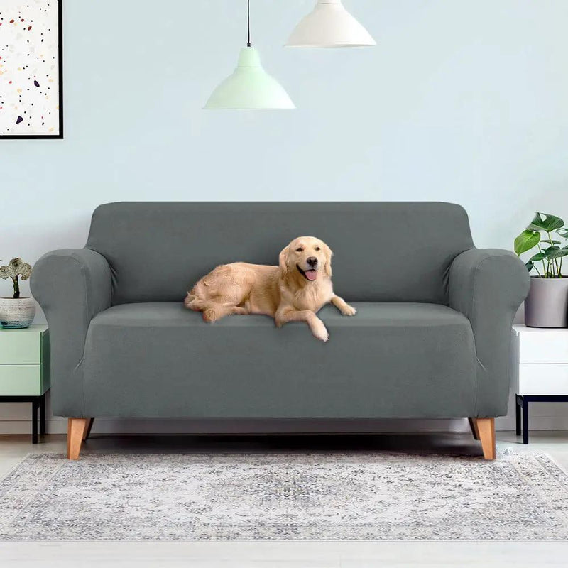 SportZone.co.nz Furniture > Sofas Artiss Sofa Cover Couch Covers 3 Seater Stretch Grey Artiss Sofa Cover Couch Covers 3 Seater Stretch Grey