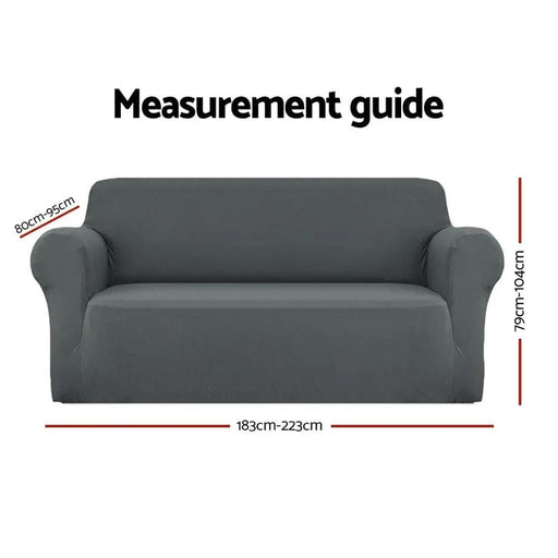 SportZone.co.nz Furniture > Sofas Artiss Sofa Cover Couch Covers 3 Seater Stretch Grey Artiss Sofa Cover Couch Covers 3 Seater Stretch Grey