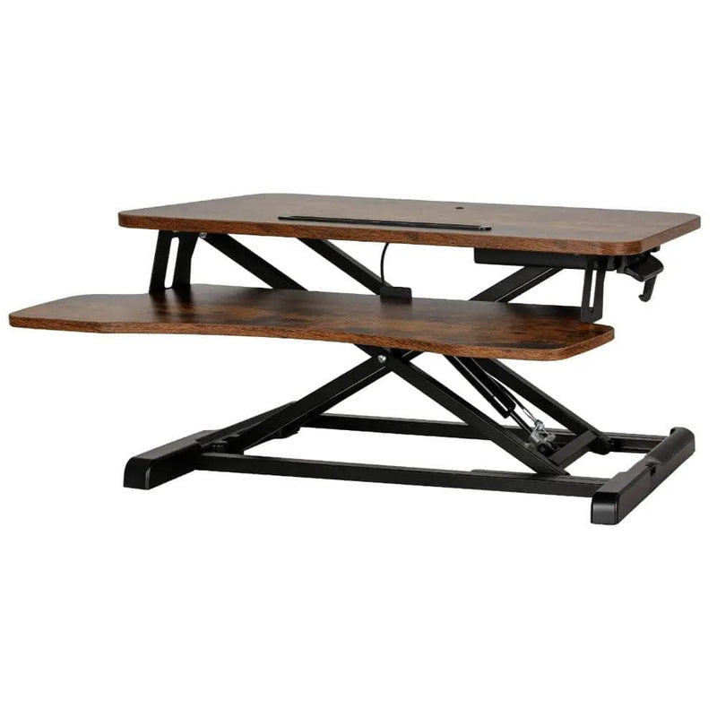 SportZone.co.nz Furniture > Office > Desks Artiss Standing Desk Riser Height Adjustable Rustic Brown 80CM Artiss Standing Desk Riser Height Adjustable Rustic Brown 80CM