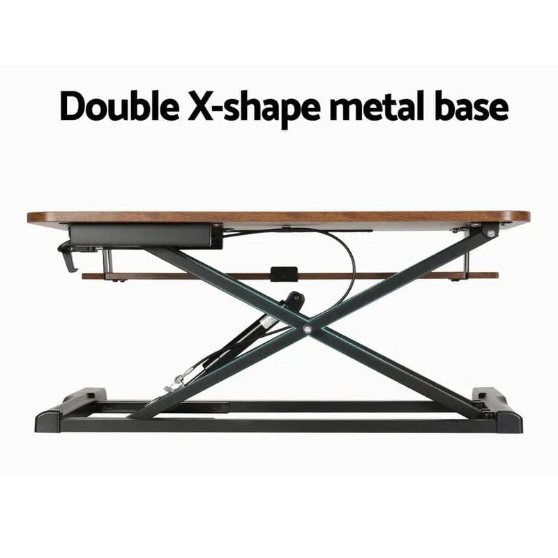 SportZone.co.nz Furniture > Office > Desks Artiss Standing Desk Riser Height Adjustable Rustic Brown 80CM Artiss Standing Desk Riser Height Adjustable Rustic Brown 80CM