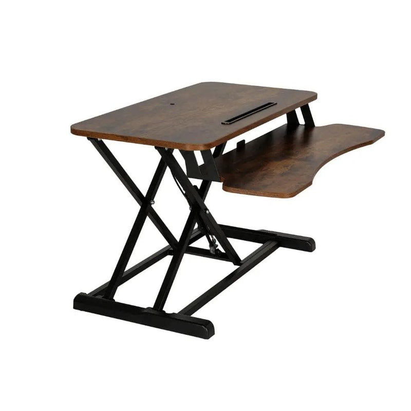 SportZone.co.nz Furniture > Office > Desks Artiss Standing Desk Riser Height Adjustable Rustic Brown 80CM Artiss Standing Desk Riser Height Adjustable Rustic Brown 80CM