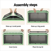 Artiss Storage Box Container Foldable Stackable 5 Sides Open Transparent 140L by SportZone.co.nz
