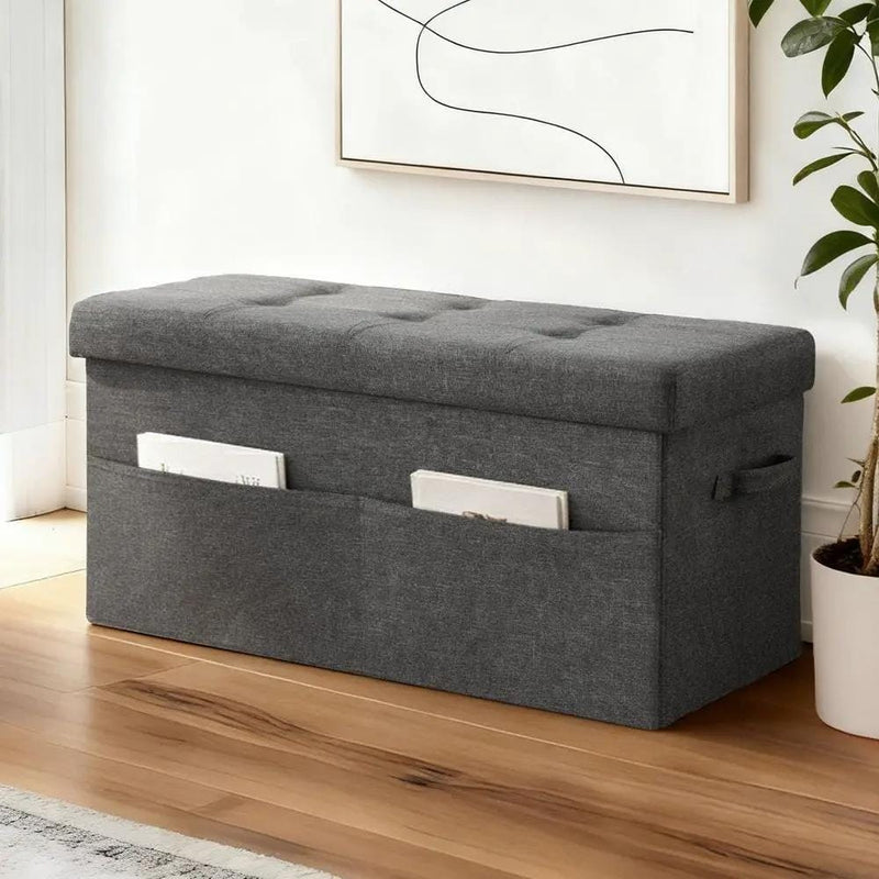 SportZone.co.nz Furniture > Living Room > Ottomans & Footstools Artiss Storage Ottoman Foot Stool Rest Foldable Artiss Storage Ottoman Foot Stool Rest Foldable