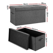 SportZone.co.nz Furniture > Living Room > Ottomans & Footstools Artiss Storage Ottoman Foot Stool Rest Foldable Artiss Storage Ottoman Foot Stool Rest Foldable