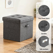 SportZone.co.nz Furniture > Living Room > Ottomans & Footstools Artiss Storage Ottoman Rest Foot Stool Foldable Artiss Storage Ottoman Rest Foot Stool Foldable