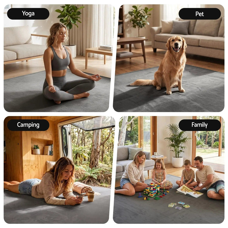 SportZone.co.nz Home & Garden > Rugs > Floor Rugs Artiss Tatami Mat Floor Mattress 3cm Thick Futon Mattresses Mellow Mat Rugs Living Room Grey Artiss Tatami Mat Floor Mattress 3cm Thick Futon Mattresses Mellow Mat Rugs Living Room Grey