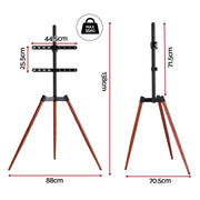 SportZone.co.nz Furniture > Living Room > TV Units Artiss TV Stand 32-65 inch LED LCD Screen Wooden Tripod Easel Height Adjustable Artiss TV Stand 32-65 inch LED LCD Screen Wooden Tripod Easel Height Adjustable