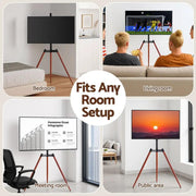 SportZone.co.nz Furniture > Living Room > TV Units Artiss TV Stand 32-65 inch LED LCD Screen Wooden Tripod Easel Height Adjustable Artiss TV Stand 32-65 inch LED LCD Screen Wooden Tripod Easel Height Adjustable