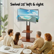 SportZone.co.nz Furniture > Living Room > TV Units Artiss TV Stand 32-70" Wooden Tray Swivel Height Adjustable Artiss TV Stand 32-70" Wooden Tray Swivel Height Adjustable