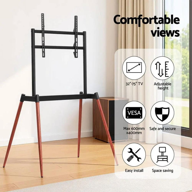 SportZone.co.nz Furniture > Living Room > TV Units Artiss TV Stand 32-75 inch LED LCD Screen Wooden Floor Easel Height Adjustable Artiss TV Stand 32-75 inch LED LCD Screen Wooden Floor Easel Height Adjustable