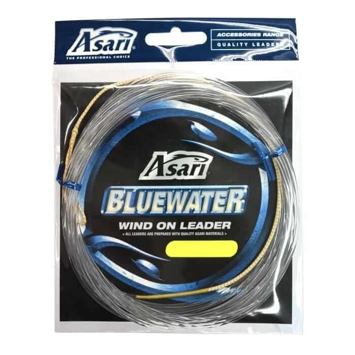 Asari Mono Wind on Leader 400lb 7.5m packaged for bluewater fishing.