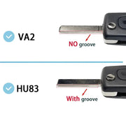 Habicare Flip Remote Car Key HU83 VA2 for Citroen C2–C6 & Peugeot 207–807 Flip Remote Car Key HU83 VA2 for Citroen C2–C6 & Peugeot 207–807