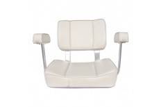 Captains Seat with Arm Rest - White - Action Outdoors Kiwi