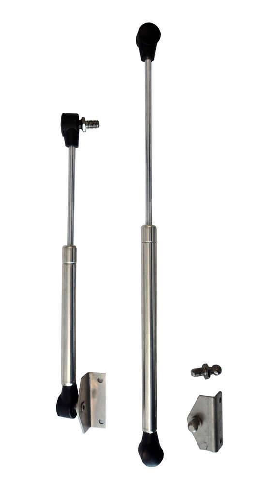 Gas Strut SS with Bracket and Stud 385mm 20kg - Action Outdoors Kiwi