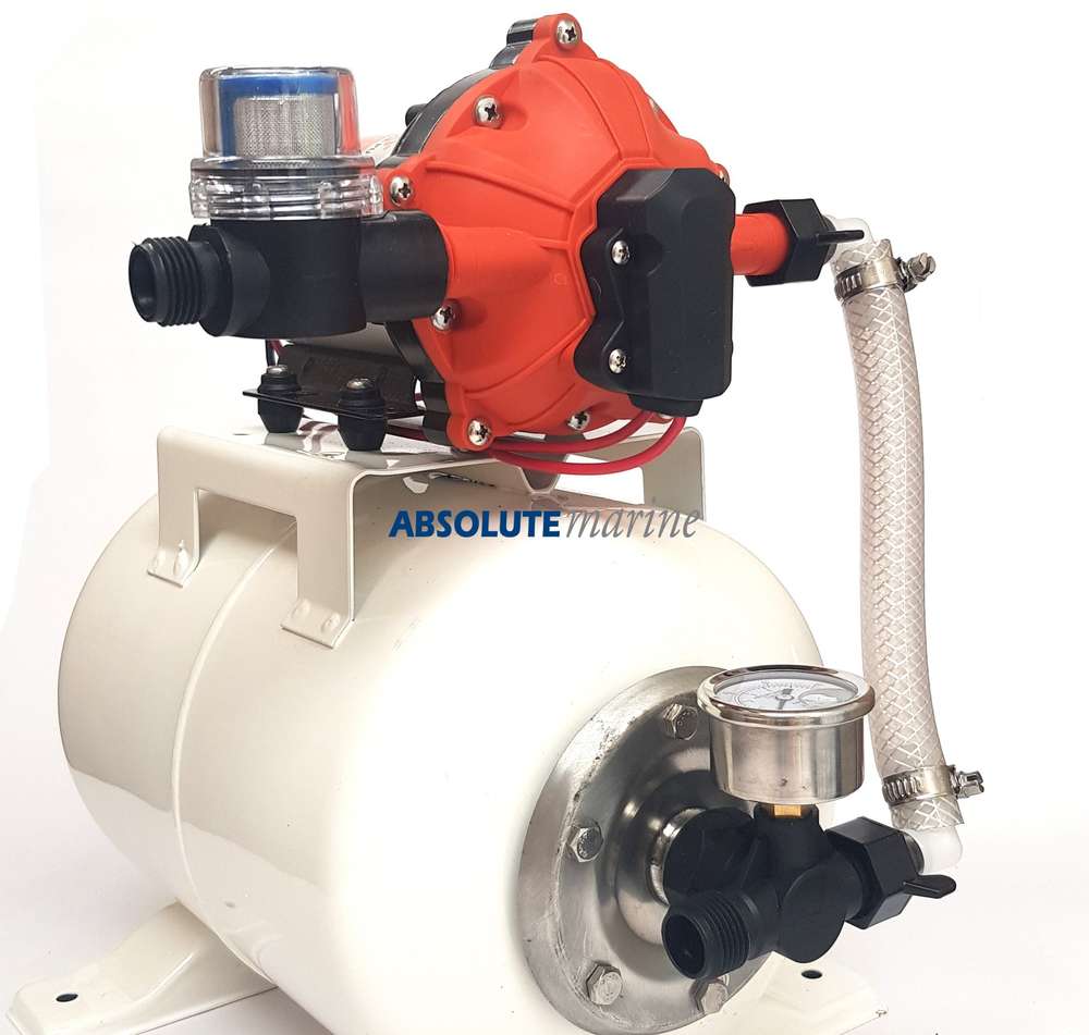 Pressure Pump Kit with Accumulator 12V-DC - Action Outdoors Kiwi