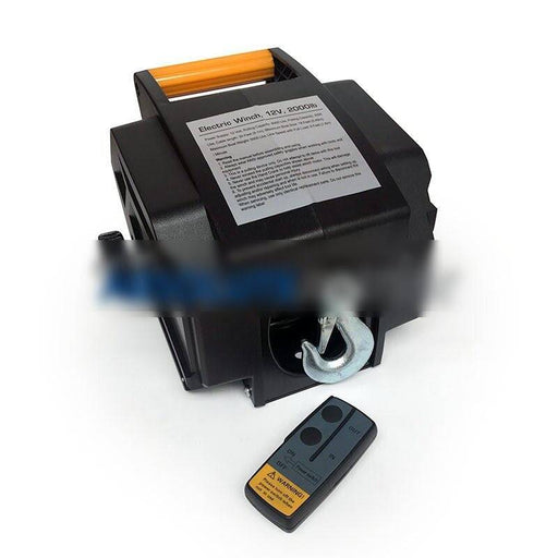 maXtek Wireless Boat Winch 900kg with handheld remote control for easy operation and pulling boats.