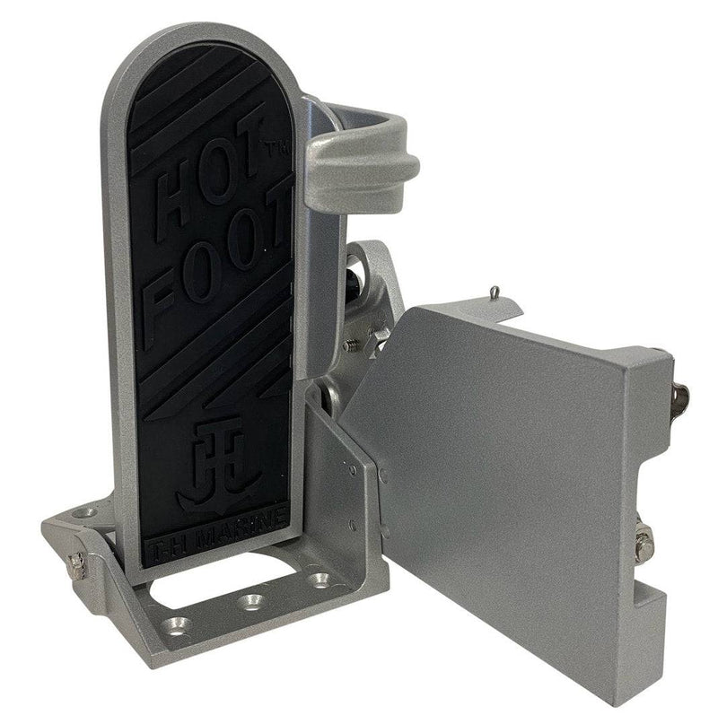 Engine Foot Throttle HOT FOOT product image showcasing its stainless steel construction and multi-fit design for better throttle control.