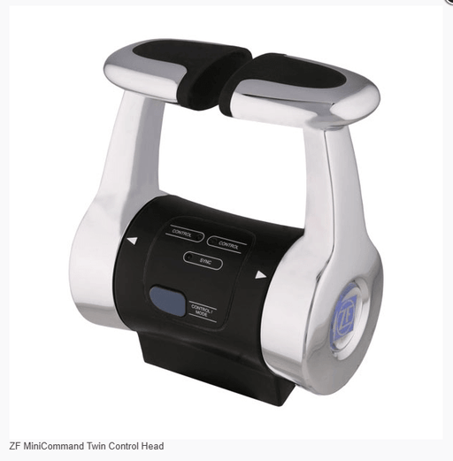 ZF MiniCommand Twin Control Head featuring ergonomic design and modern styling for boat control.