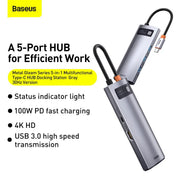USB C Hub Docking Station 5 in 1 by salelink.co.nz