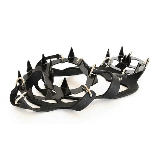 18-Tooth Stainless Steel Ice Crampons for Climbing - Silicone Anti-Slip Traction | M & L by Mead's Supply & Equipment Outfitters limited