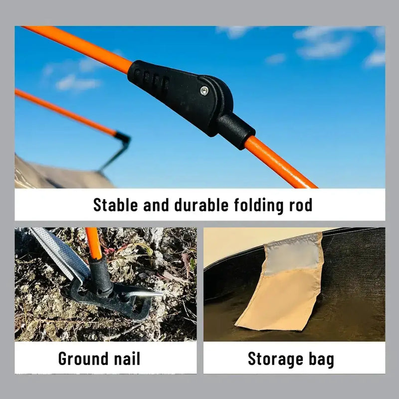 Automatic Quick-Open Camping Tent (2 sizes available) by Habicare