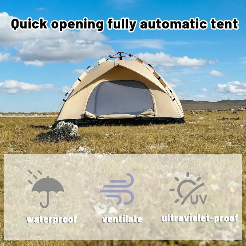 Automatic Quick-Open Camping Tent (2 sizes available) by Habicare