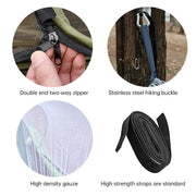 SportZone.co.nz Automatic Quick Opening Mosquito Net Hammock Outdoor Camping Pole Mosquito Net Hammock Anti Roll Nylon Hammock Automatic Quick Opening Mosquito Net Hammock Outdoor Camping Pole Mosquito Net Hammock Anti Roll Nylon Hammock
