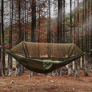 SportZone.co.nz Automatic Quick Opening Mosquito Net Hammock Outdoor Camping Pole Mosquito Net Hammock Anti Roll Nylon Hammock Automatic Quick Opening Mosquito Net Hammock Outdoor Camping Pole Mosquito Net Hammock Anti Roll Nylon Hammock